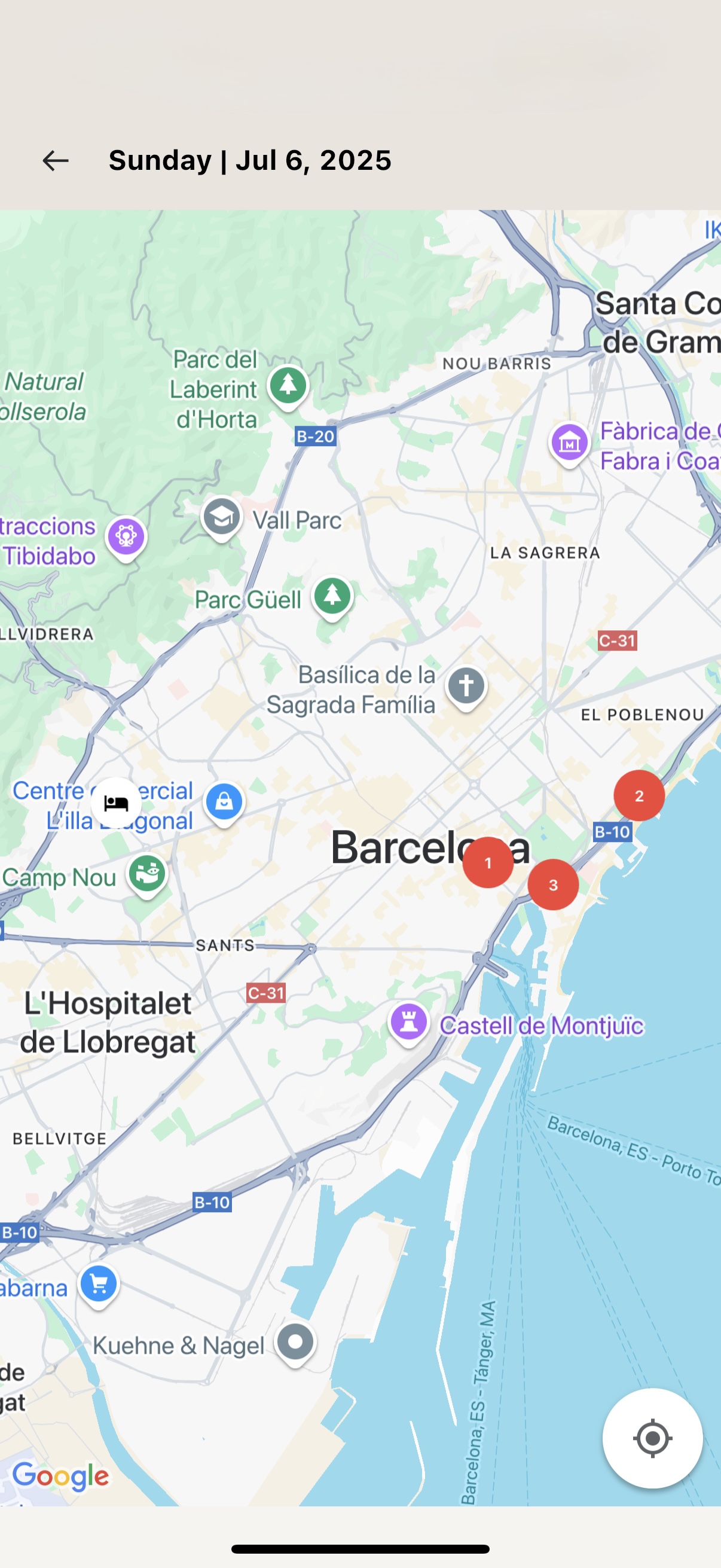 GoTripper mapped out journey