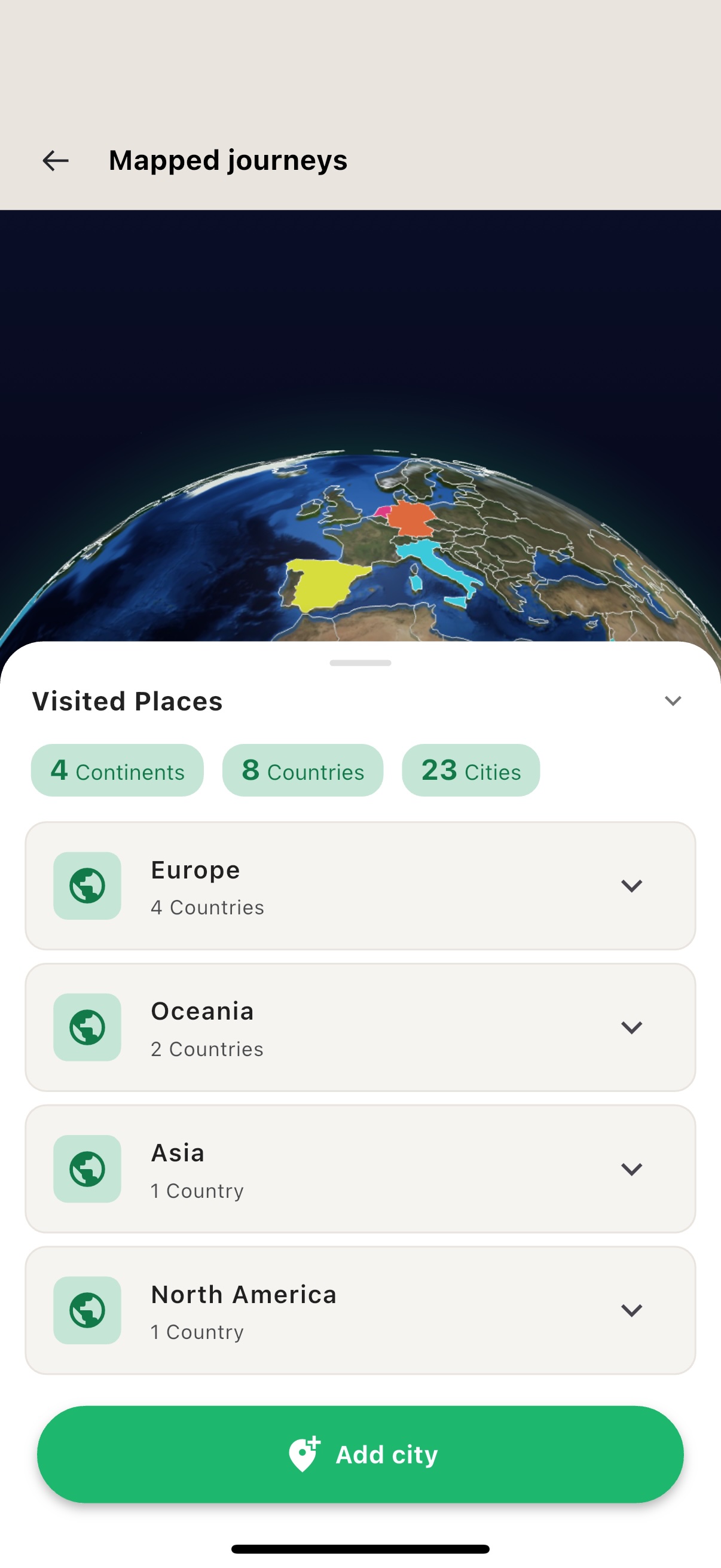 GoTripper flight information details