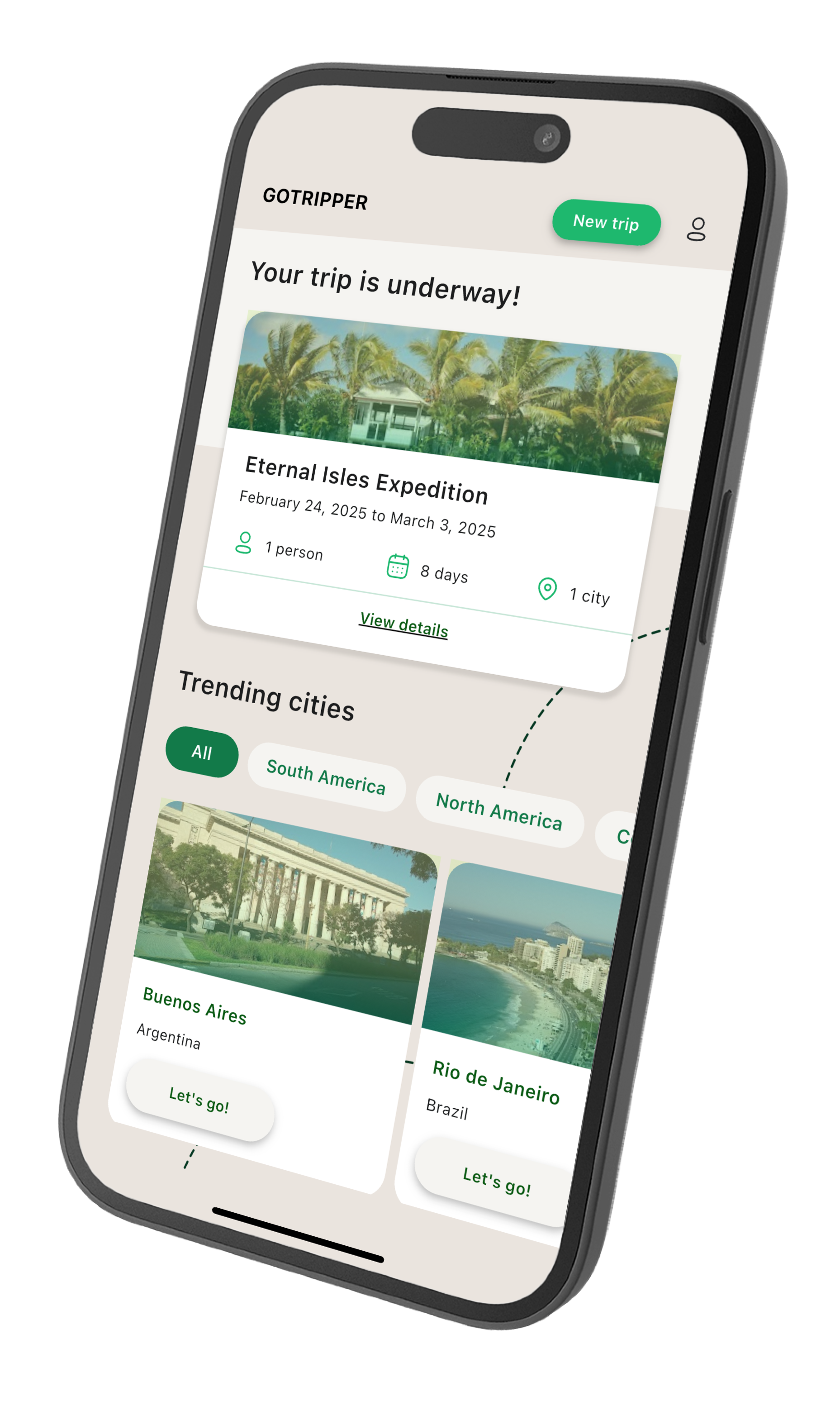 GoTripper AI travel planning app